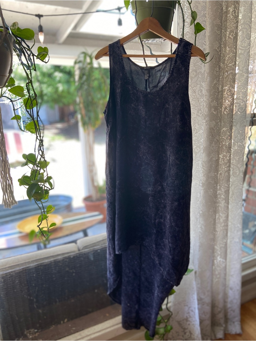 Forever 21 Blue Maxi Dress Size Medium